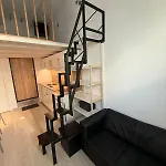 Daire Cozy 2 Level Mini Loft In Vilnius